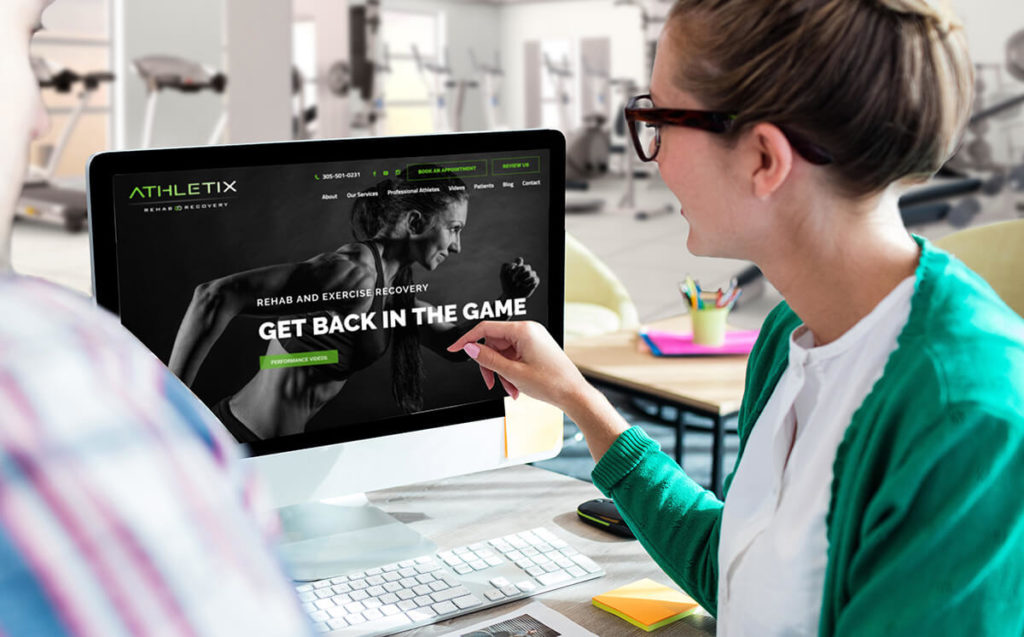 Website Designer Showing Homepage
