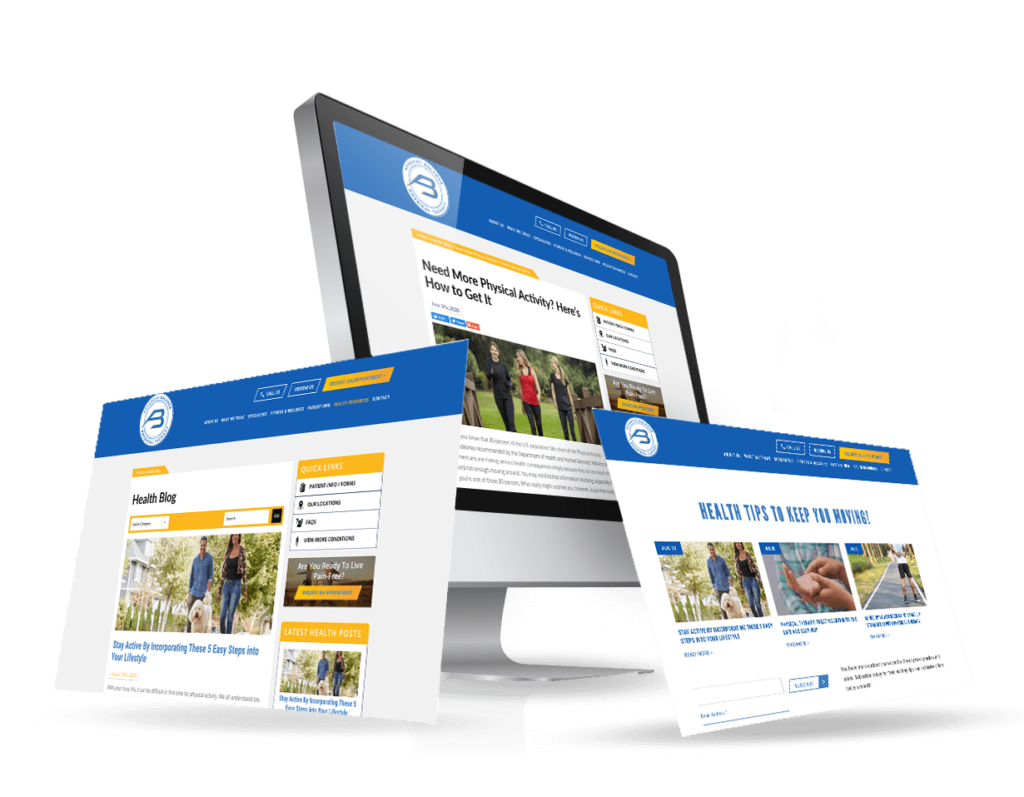 PT Website Example with blog