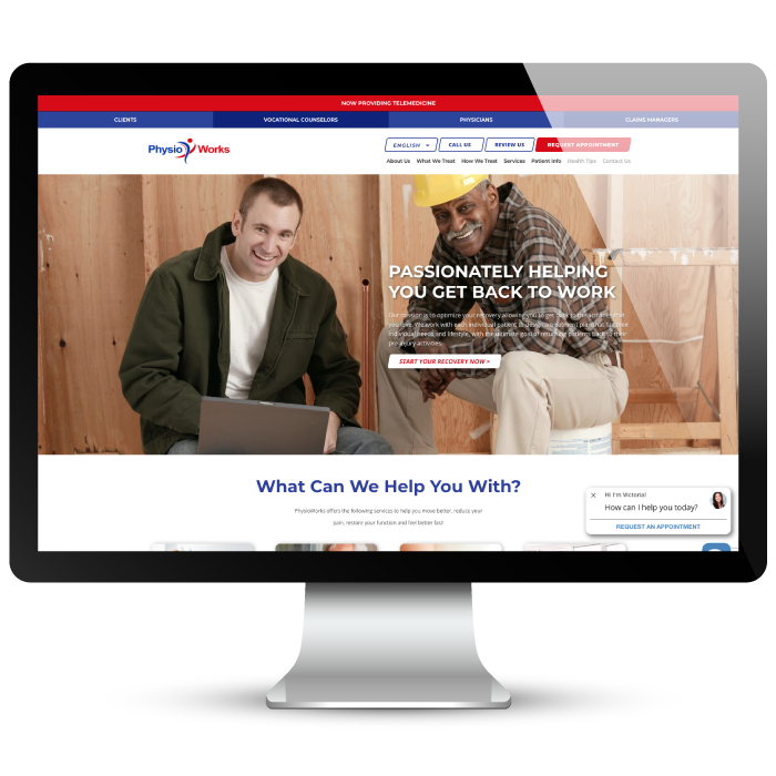 PhysioWorks PT Website